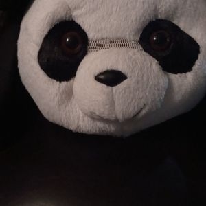 Adult Costume, Panda Bear With Matching Gloves, Full Body Zipped Up Suit